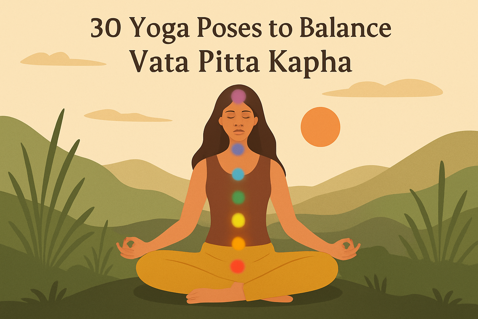 30 poses to balance vata pita & kapha